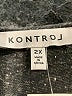KONTROL Contemporary Gray Short Sleeve Top Size 2X - photo 7