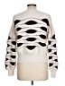 NANETTE Nanette Lepore 100% Polyester Stripes Ivory Pullover Sweater Size L - photo 2