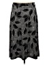 Kasper Print Black Casual Skirt Size M - photo 1
