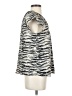 Express 100% Polyester Animal Print Ivory Short Sleeve Top Size S - photo 4