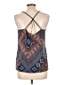 Skies Are Blue 100% Polyester Blue Sleeveless Blouse Size L - photo 2