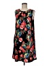 Apt. 9 Floral Black Casual Dress Size M - photo 1