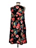 Apt. 9 Floral Black Casual Dress Size M - photo 2