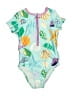 Cat & Jack Tropical Green Two Piece Swimsuit Size 2T - photo 1