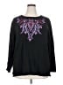 Bob Mackie Paisley Black Pullover Sweater Size 2X - photo 1