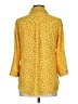 By & By 100% Polyester Polka Dots Yellow 3/4 Sleeve Blouse Size M - photo 2