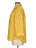By & By 100% Polyester Polka Dots Yellow 3/4 Sleeve Blouse Size M - photo 5