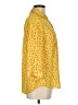 By & By 100% Polyester Polka Dots Yellow 3/4 Sleeve Blouse Size M - photo 4