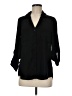 Express Black 3/4 Sleeve Button-Down Shirt Size M - photo 1