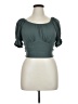 Listicle Green Short Sleeve Top Size XL - photo 1