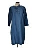 Talbots 100% Cotton Blue Casual Dress Size 12 - photo 1