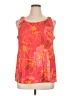 DR2 100% Polyester Orange Sleeveless Blouse Size XL - photo 1