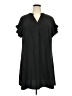 Unbranded 100% Polyester Solid Black Casual Dress Size 3XL - photo 1