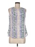 Equipment Blue Sleeveless Blouse Size M - photo 1