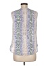 Equipment Blue Sleeveless Blouse Size M - photo 2