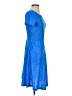 Huhot Polka Dots Blue Casual Dress Size S - photo 4