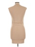 Isalis Solid Tan Casual Dress Size L - photo 2