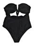 Aerie Solid Black Two Piece Swimsuit Size XXL - photo 2