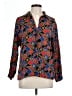 Pendleton 100% Polyester Print Blue Long Sleeve Blouse Size 10 - photo 1