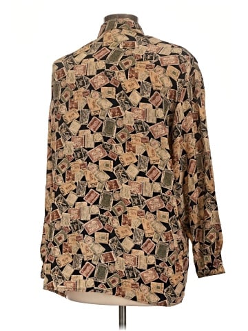 Jones New York Long Sleeve Silk Top (view 2)