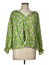 ee:some Green 3/4 Sleeve Blouse Size L - photo 1