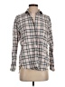 Grayson 100% Cotton Plaid Gray Long Sleeve Blouse Size Sm (2) - photo 1