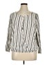 Torrid 100% Rayon Stripes Ivory 3/4 Sleeve Blouse Size 1X Plus (1) - photo 1