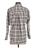 Grayson 100% Cotton Plaid Gray Long Sleeve Blouse Size Sm (2) - photo 2