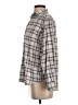 Grayson 100% Cotton Plaid Gray Long Sleeve Blouse Size Sm (2) - photo 5