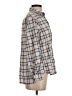 Grayson 100% Cotton Plaid Gray Long Sleeve Blouse Size Sm (2) - photo 4