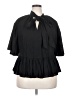 Assorted Brands Black 3/4 Sleeve Blouse Size 2X (estimated) - photo 1