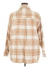 American Eagle Outfitters Plaid Ivory Long Sleeve Button-Down Shirt Size XXL - photo 2