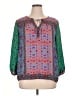 dalia 100% Polyester Teal 3/4 Sleeve Blouse Size XL - photo 1
