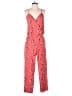 Express Hearts Red Jumpsuit Size 4 - photo 1
