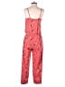 Express Hearts Red Jumpsuit Size 4 - photo 2