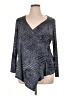 One World Gray 3/4 Sleeve Top Size XL - photo 1