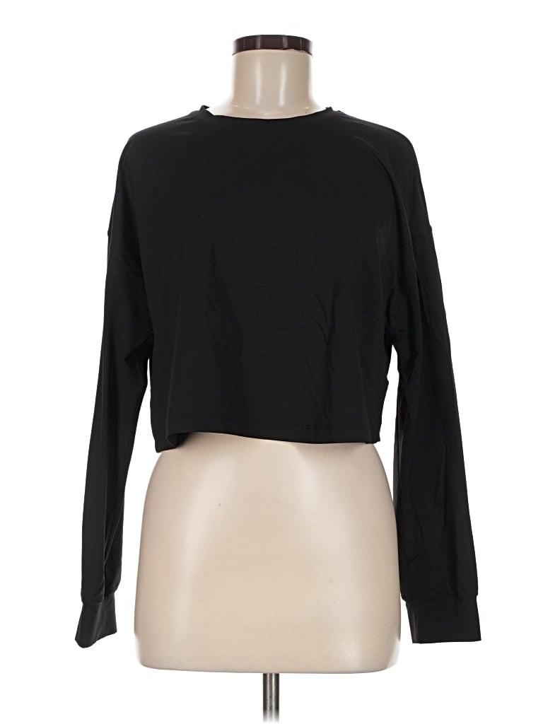 Pre-owned Lululemon Athletica Long Sleeve T-shirt In Black