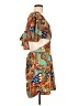 Shein 100% Polyester Paisley Orange Cocktail Dress Size L - photo 4