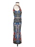 ASOS Graphic Blue Cocktail Dress Size 4 - photo 4