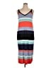 Halogen Stripes Blue Casual Dress Size XL - photo 1