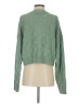 Double Zero Solid Green Pullover Sweater Size S - photo 2