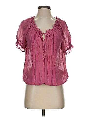 Joie Short Sleeve Silk Top (view 1)