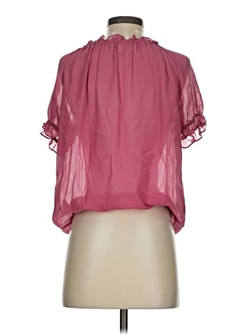 Joie Short Sleeve Silk Top (view 2)