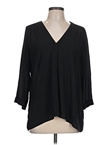 a.n.a. A New Approach 3/4 Sleeve Blouse (view 1)