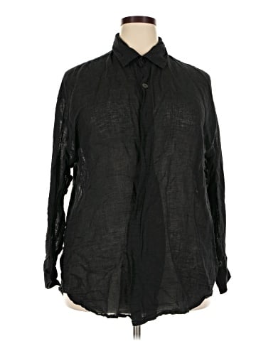 TAN + LINES Long Sleeve Button-Down Shirt (view 1)