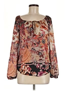 Karen Kane Long Sleeve Silk Top (view 1)