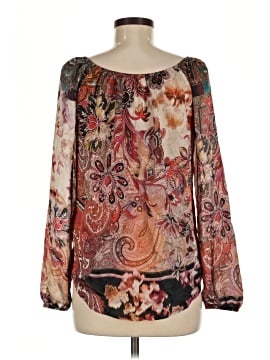 Karen Kane Long Sleeve Silk Top (view 2)