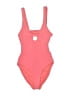 Topshop Hearts Pink One Piece Swimsuit Size 6 - photo 1