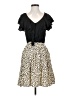 Haptics Animal Print Black Cocktail Dress Size S - photo 1