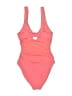Topshop Hearts Pink One Piece Swimsuit Size 6 - photo 2